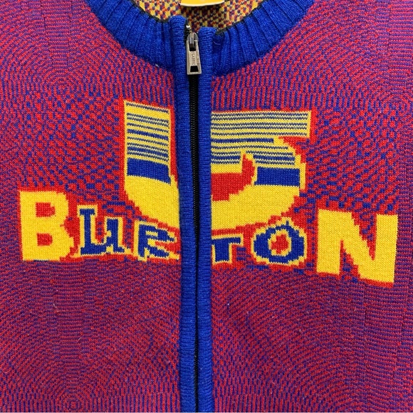 Vintage BURTON Sweater Vest Zip up - Picture 2 of 16